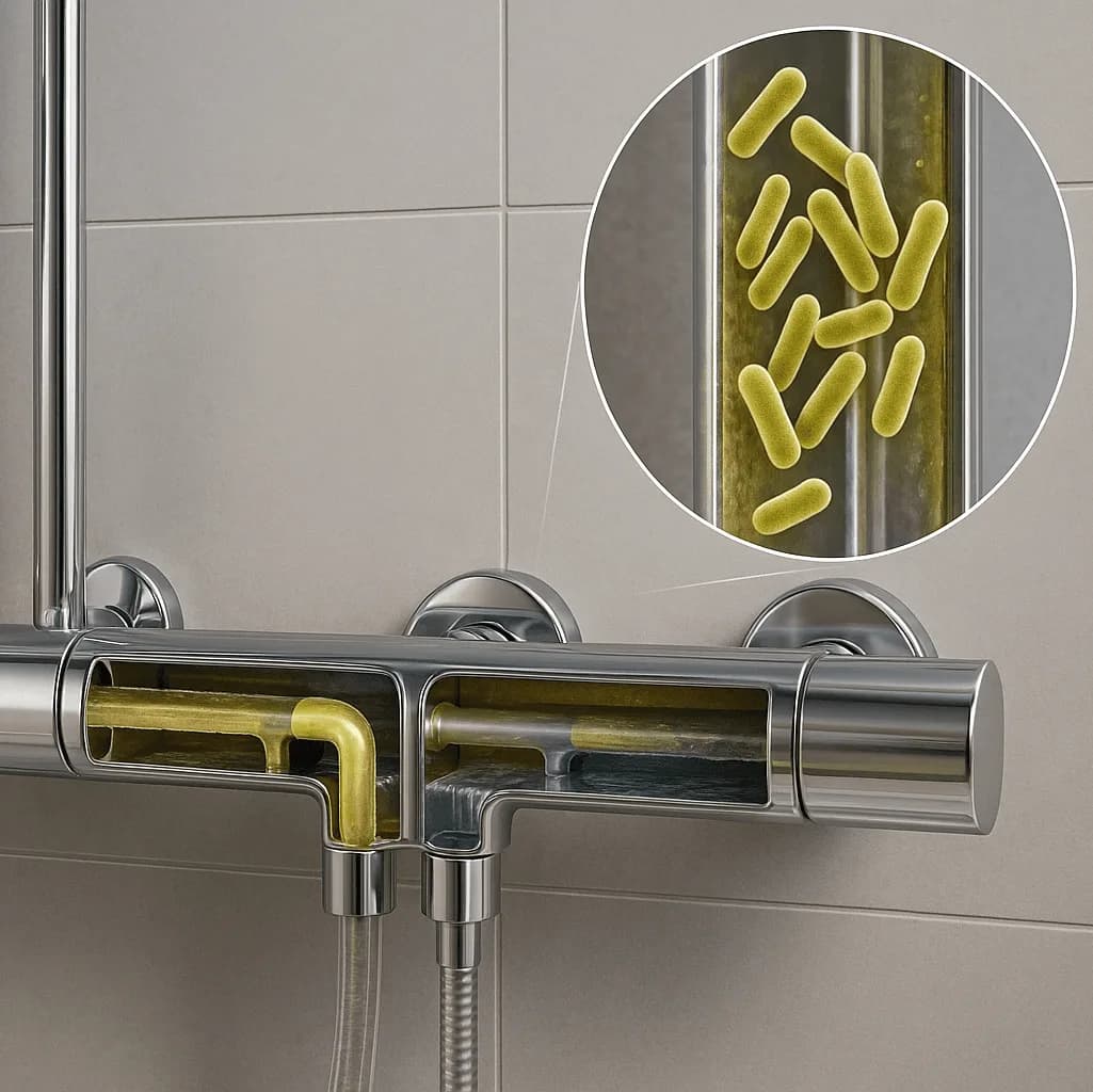 Close-up of safer water usage